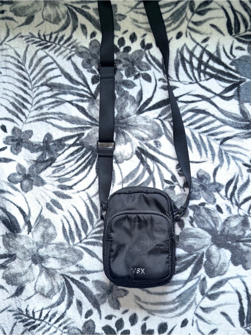 Victoria's Secret VSX Black Compact Crossbody Messenger Bag